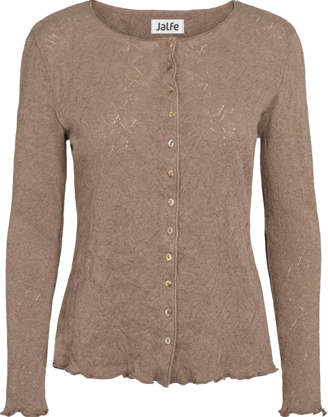 Cardigan jacquard organic cotton